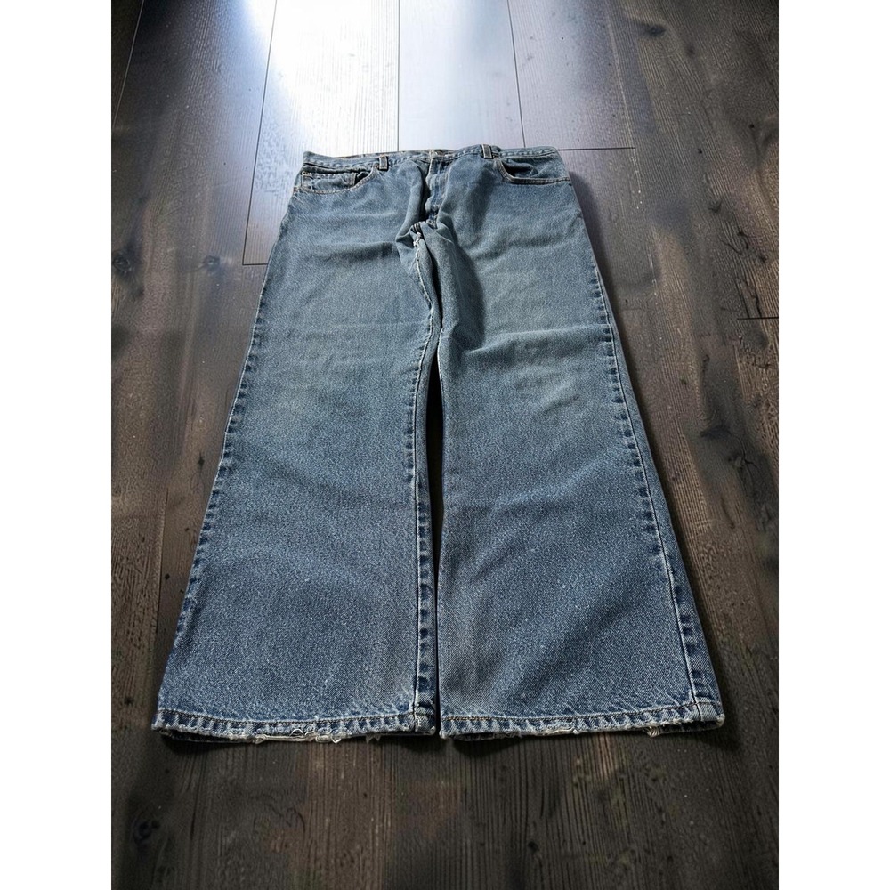 Levi's 517 Bootcut Jeans Mens 38x29 Blue Distressed Y2K 2007 Western Grunge